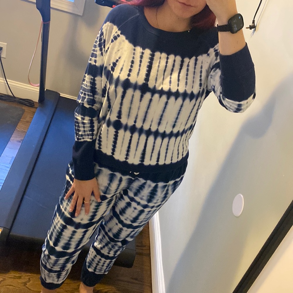Tie dye matching sweat suit